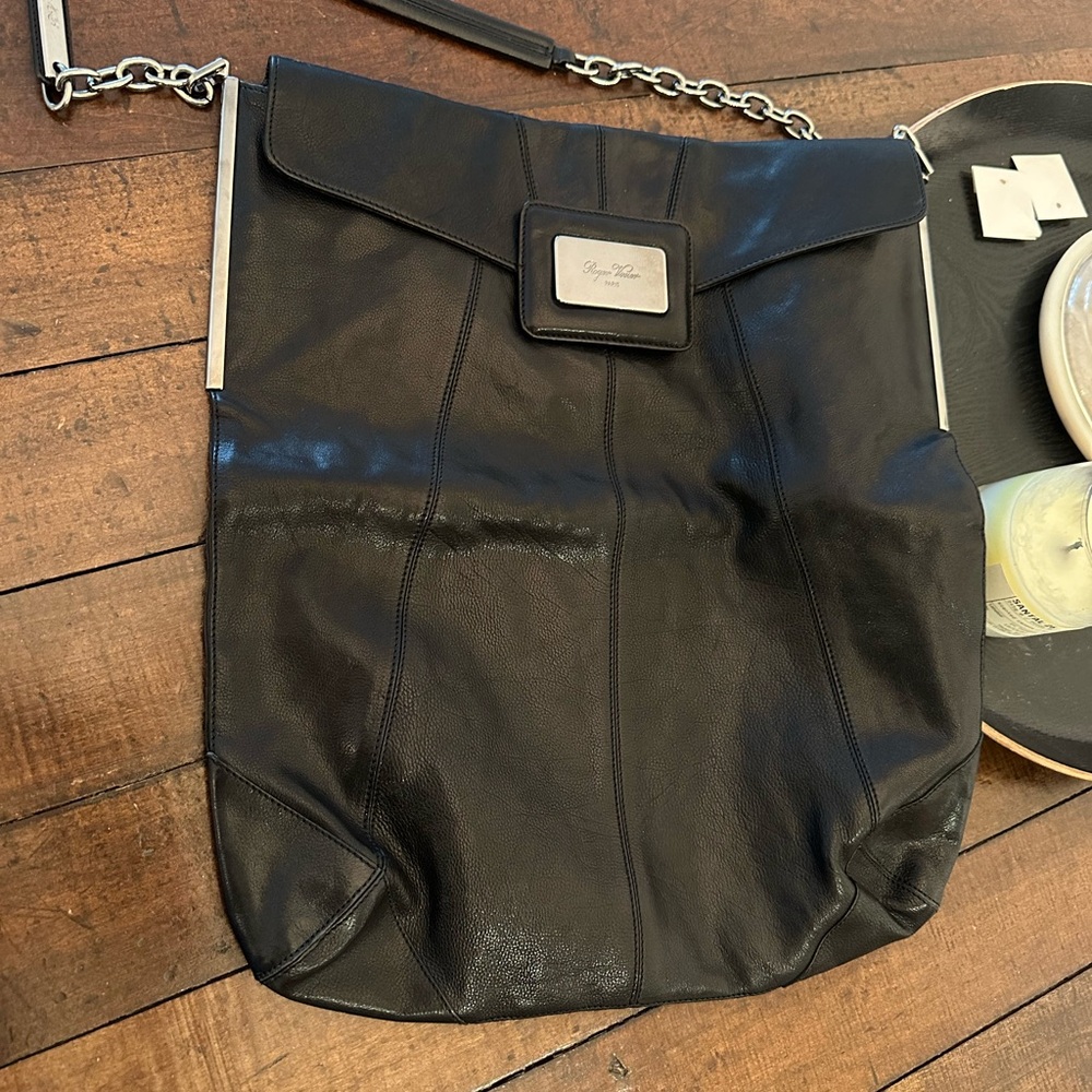 Roger Vivier Black Leather Shoulder Bag/Clutch